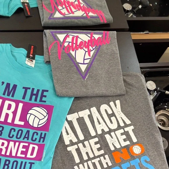 Set of 3 size XL Volleyball Graphic Tees - Picture 1 of 9
